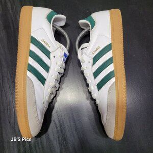 ADIDAS Samba OG Originals Men's White Collegiate Green Gum Sneakers IE3437